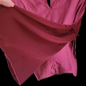 Buffalo David Bitton Mauve Relaxed Bell Sleeve Blouse